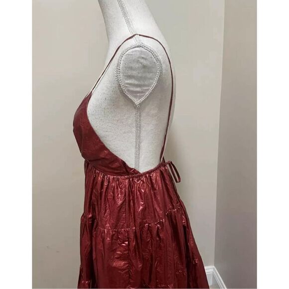 Hutch Metallic Tiered Maxi Dress Size S - Picture 6 of 10